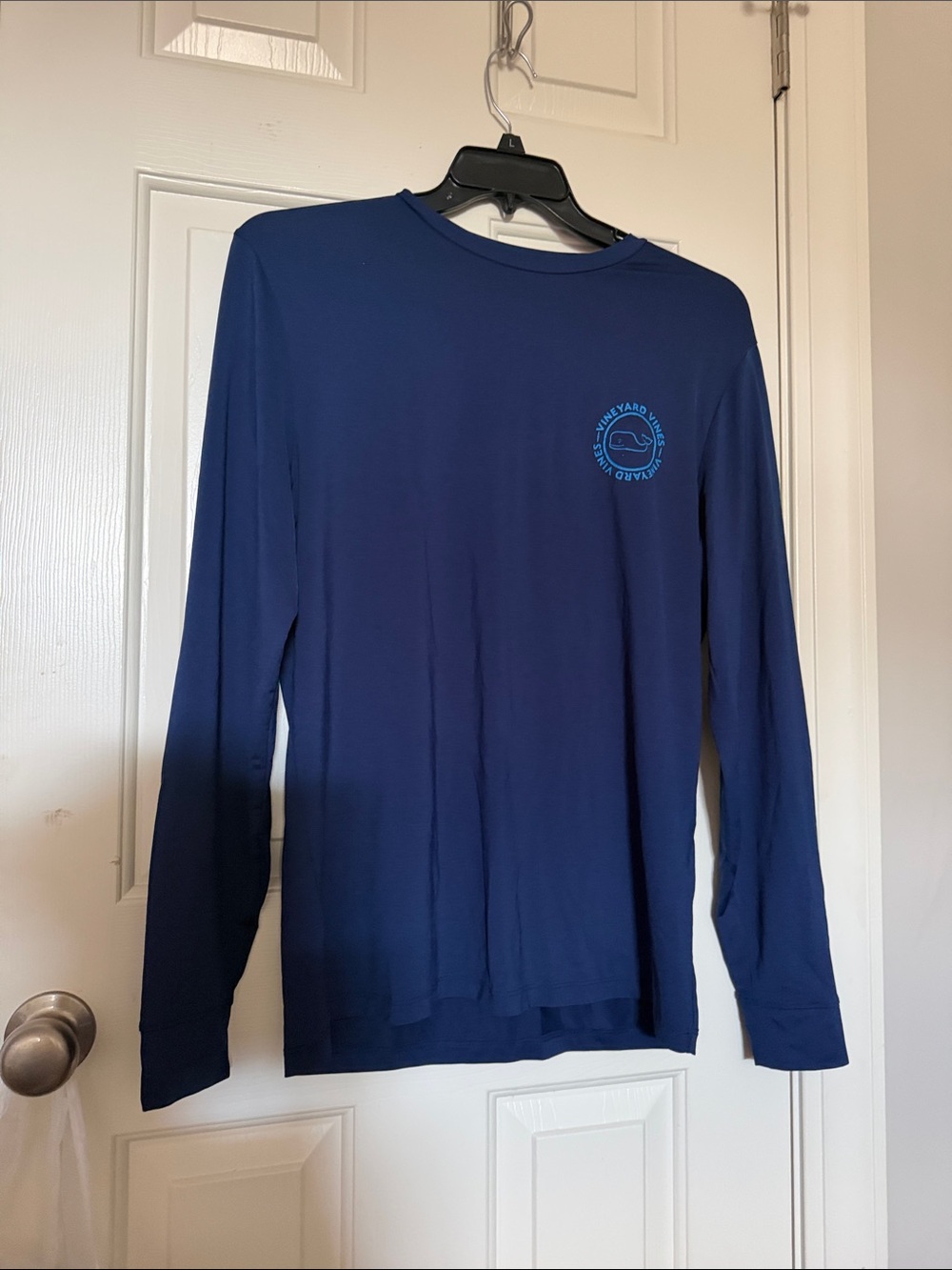 Vineyard Vines Navy Long-Sleeve Pocket Logo Tee